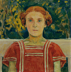 Elisabeth Steindl, Nichte des Künstlers by Koloman Moser