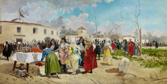 Entering the Bullring Sun.jpg by Eugenio Lucas Villaamil