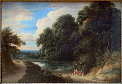 Etang à la lisière d'un bois by Jacques d'Arthois