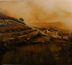 Fawwara (Malta's country side) 51 x 44cm oil on canvas by Benny Brimmer