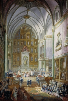 Ferdinand VII swears the Oath as Prince of Asturias by Luis Paret y Alcázar