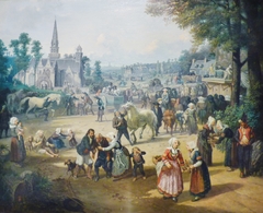 Fête bretonne by Louis Caradec