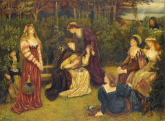 Fiammetta Singing by Marie Spartali Stillman