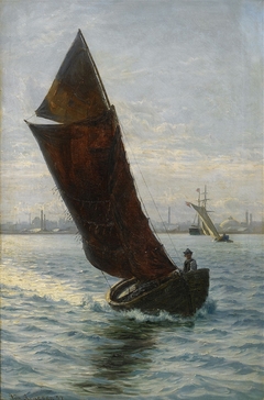 Fisher boat by Vilhelm Arnesen