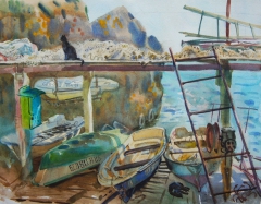 Fisherman's station, Crimea by Natalia Mikhalchuck