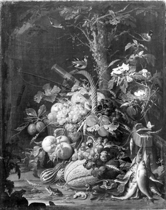 Früchtekorb by Abraham Mignon