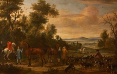 Gilbert Coventry, later 4th Earl of Coventry (c.1688 - 1719) in the Hunting Field by Jan Wyck