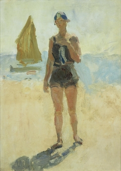 Girl at the Lido by Isaac Israels