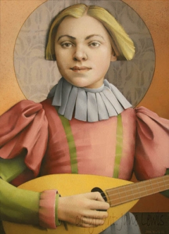 GIRL WITH A MANDOLIN by Jane Lewis