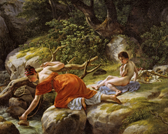 Hagar and Ishmael in the wilderness