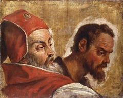 Heads of Two Men: A Scribe or Pharisee and an Apostle? by Sebastiano Ricci