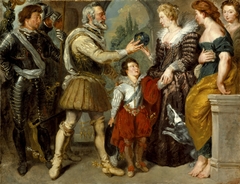 Henri IV Conferring the Regency upon Marie de' Medici by Eugène Delacroix