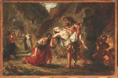 Hercules and Alcestis by Eugène Delacroix