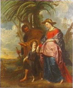 Holy family returning from Egypt by Anthony van Dyck