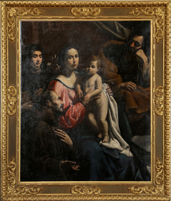 Holy family with St. Francis and St. Clare of Assisi by Johannes van Beyghem