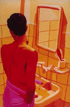 Man In Front of the Mirror raphael perez homosexul gay israeli painter biography resume by Raphael Perez