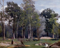 In the Woods at Ville d'Avray by Jean-Baptiste-Camille Corot