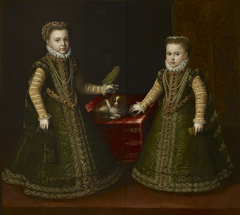 Infante Isabella Clara Eugenia and her sister Caterina Michela by Sofonisba Anguissola