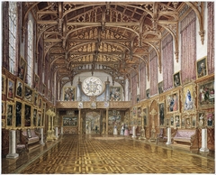 Interieur van de Gotische Zaal, paleis Kneuterdijk, Den Haag by Augustus Wijnantz