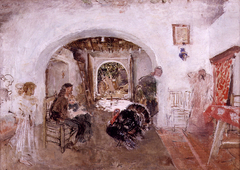 Interior de alquería valenciana by Ignacio Pinazo Camarlench