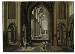 Interior of a Gothic Church by Pieter Neeffs