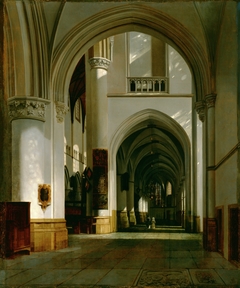 Interior of the Grote Kerk, Haarlem by Job Adriaenszoon Berckheyde