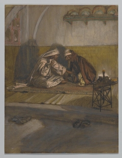 Interview between Jesus and Nicodemus by James Tissot