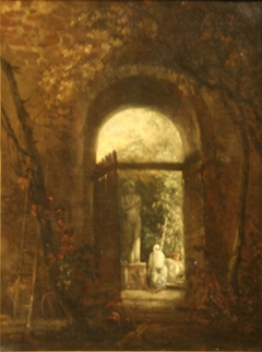 Italian Garden by Hubert Robert