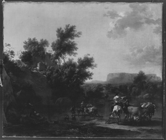 Italienische Landschaft by Nicolaes Pieterszoon Berchem