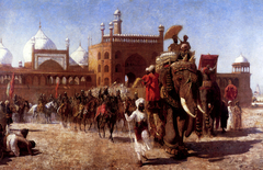 Jama Masjid, Delhi by Edwin Lord Weeks