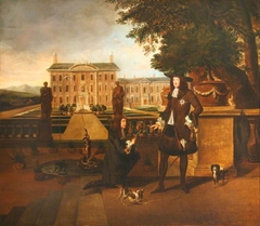 John Rose (1619–1677), the Royal Gardener, presenting a Pineapple to King Charles II (1630–1685) (after Henry Danckerts) by Thomas Stewart