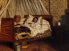 L'Ambulance improvisée by Frédéric Bazille