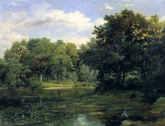 Lake in a Park by Frederick Richard Lee