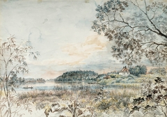 Landscape from Louhisaari, Study by Gustaf Wilhelm Finnberg