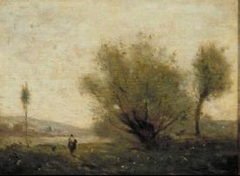 Landscape near Ville d’Avray by Jean-Baptiste-Camille Corot