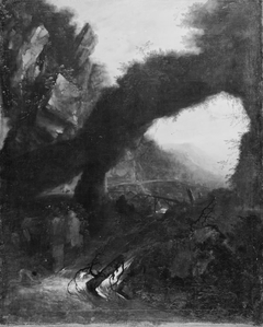 Landscape with a Waterfall in the Foreground by Franz Joachim Beich