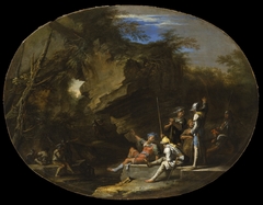 Landscape with Armed Men by Salvator Rosa