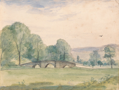 Landscape with Bridge by Anonymous