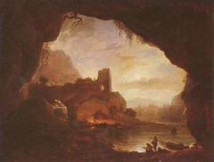 Landscape with Castle Ruins by Claude-Joseph Vernet