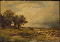 Landscape with Sheep by Edward C Post