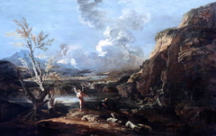 Landscape with Tobias and the Angel by Salvator Rosa