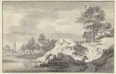 Landschap met houthakkers by Jan van Aken