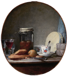 Le bocal d'abricots by Jean-Baptiste-Siméon Chardin