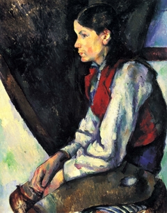 Le Garçon au gilet rouge (Boy in a Red Vest) by Paul Cézanne