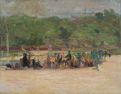 Le Jardin du Luxembourg à Paris (Jardim de Luxemburgo) by Eliseu Visconti