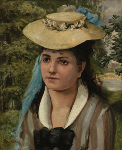 Lise in a Straw Hat (Jeune fille au chapeau de paille) by Auguste Renoir