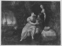 Lot und seine Töchter (?) by Frans Floris I