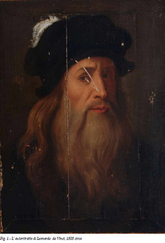 Lucan portrait of a man by Leonardo da Vinci by Anonymous