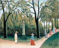 Luxembourg Gardens. Monument to Chopin by Henri Rousseau