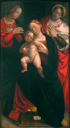 Madonna and Child with Apollonia and Another Female Saint by Gerolamo Giovenone